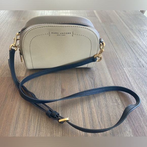 Marc Jacobs Bags Marc Jacobs Playback Crossbody Bag Black Strap Tan